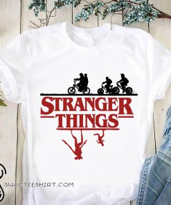 Stranger things in the woods stuck in the upside down shirt
