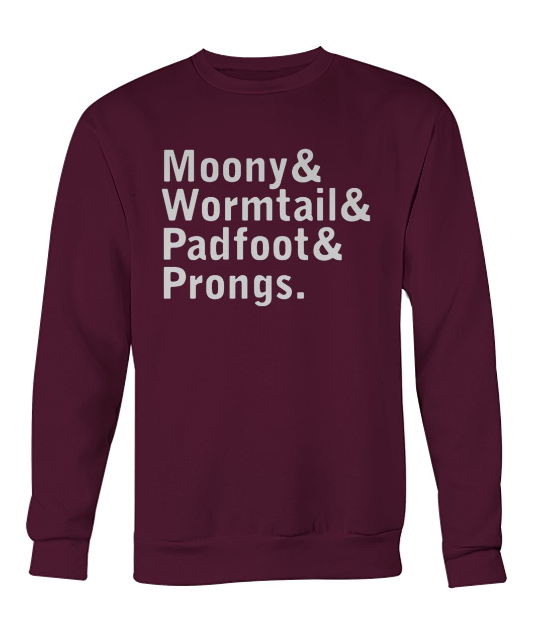 Stranger things moony wormtail padfoot prongs crew neck sweatshirt