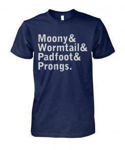 Stranger things moony wormtail padfoot prongs unisex cotton tee