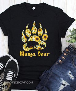 Sunflower mama bear paw shirt