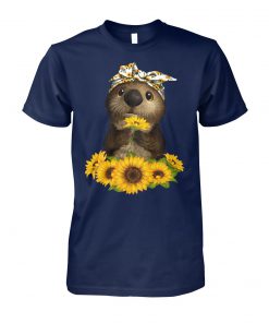 Sunflower otter unisex cotton tee