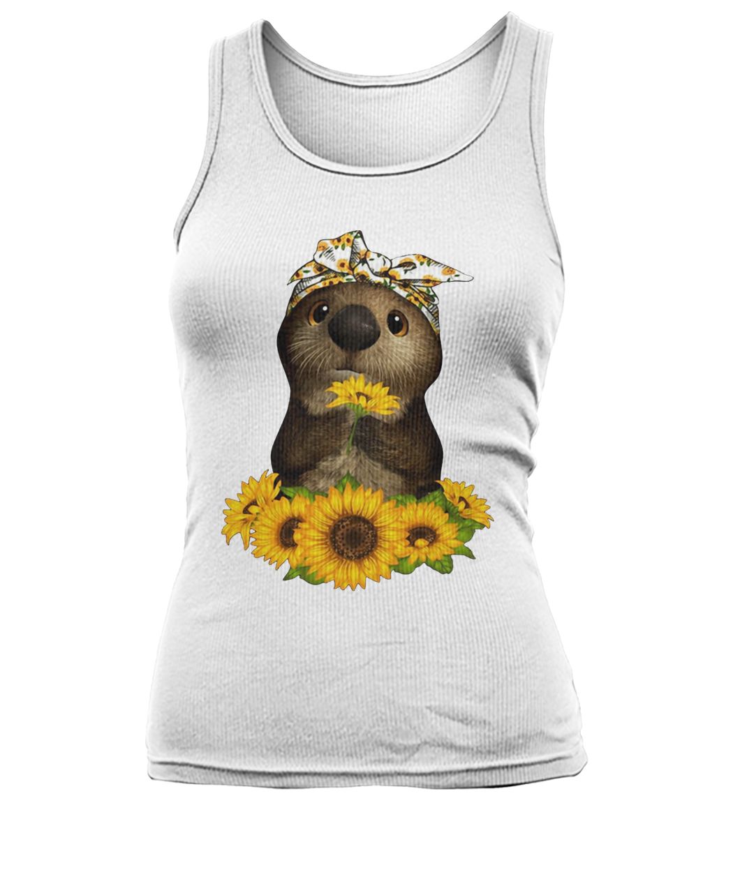 Sunflower otter women's tank top