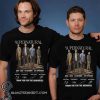 Supernatural 2005-2020 15 seasons 307 episodes signatures thank you for the memories shirt