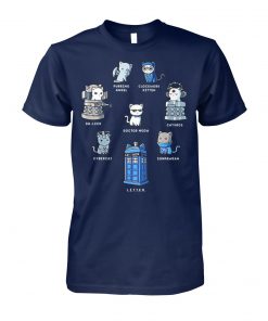 Tardis cats doctor meow doctor who unisex cotton tee