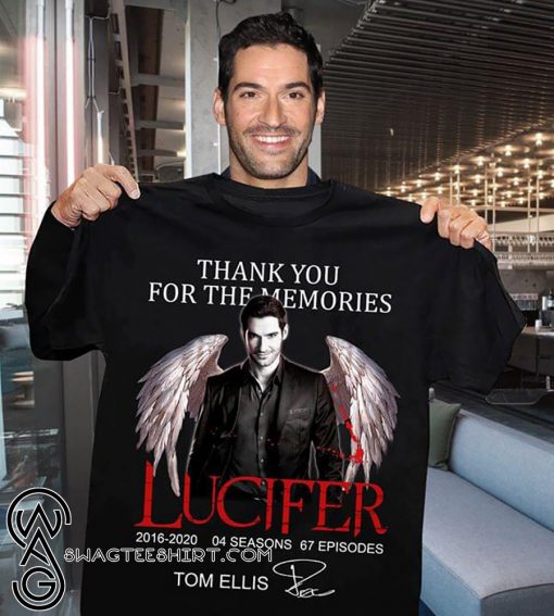 Thank you for the memories lucifer 2016-2020 04 season 67 episodes tom ellis signature shirt