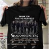 Thank you for the memories shadowhunters 2016-2019 3 seasons 55 episodes signatures shirt