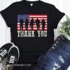 Thank you veterans fourth of july american flag shirt