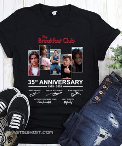 The breakfast club 35th anniversary 1985 2020 signatures shirt