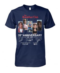 The breakfast club 35th anniversary 1985 2020 signatures unisex cotton tee