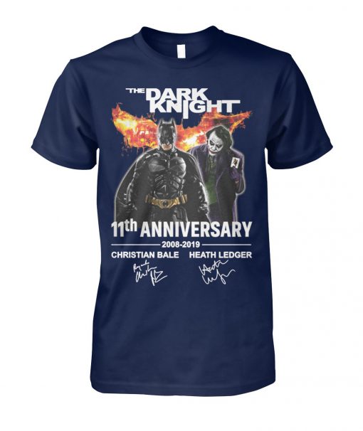 The dark knight 11th anniversary 2008-2019 signatures unisex cotton tee