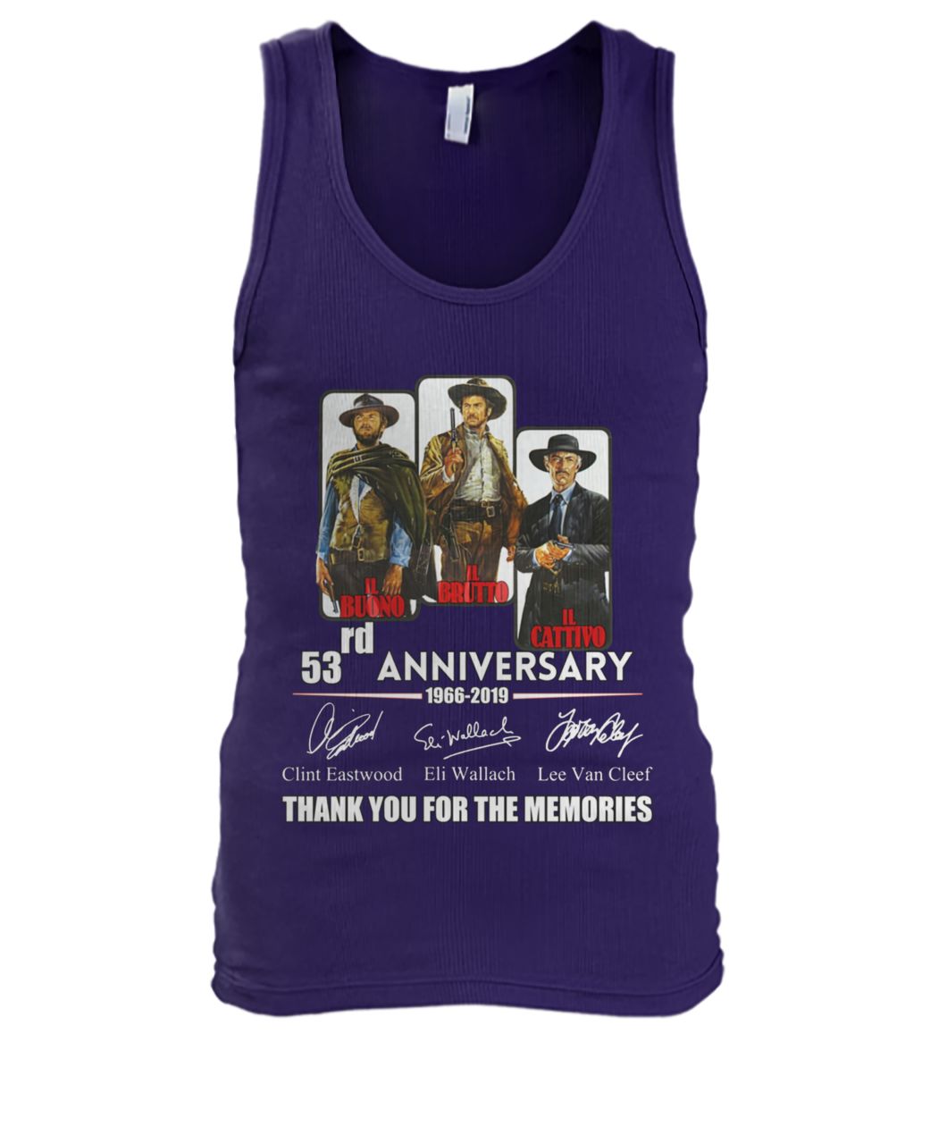 The good the bad and the ugly 53rd anniversary 1966 2019 men's tank top