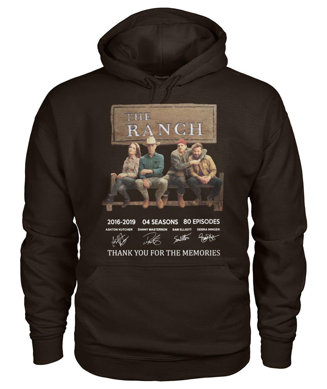 The ranch 2016 2019 04 seasons 80 episodes thank you for the memories signatures gildan hoodie