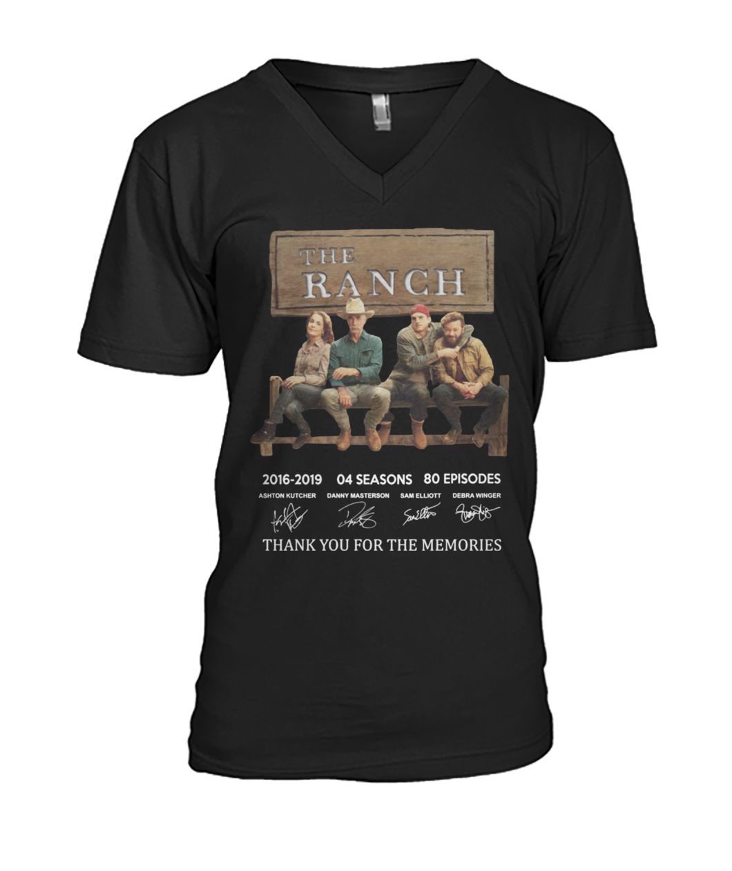 The ranch 2016 2019 04 seasons 80 episodes thank you for the memories signatures mens v-neck