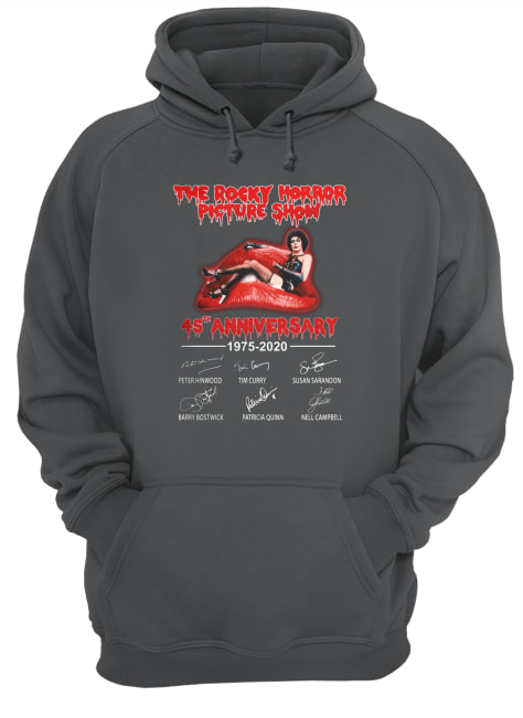 The rocky horror picture show 45th anniversary 1975-2020 signatures hoodie