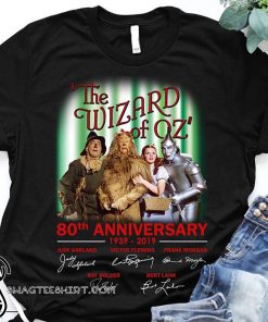 The wizard of oz 80th anniversary 1939-2019 signatures shirt