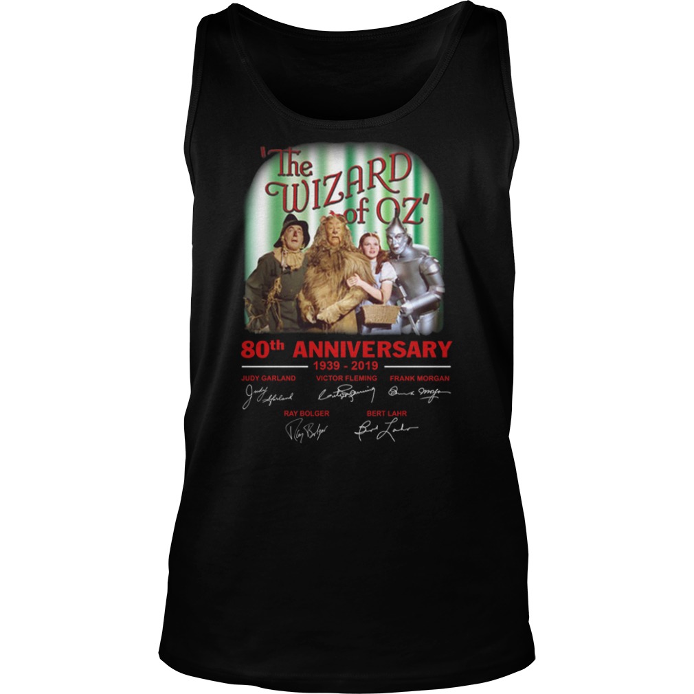 The wizard of oz 80th anniversary 1939-2019 signatures tank top