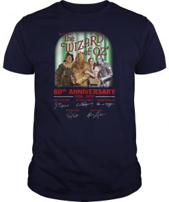 The wizard of oz 80th anniversary 1939-2019 signatures unisex shirt