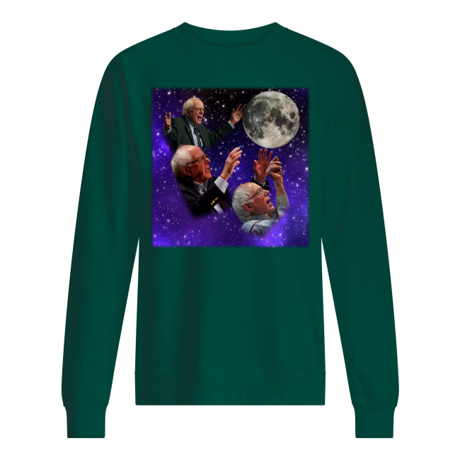 Three bernie sanders moon sweatshirt