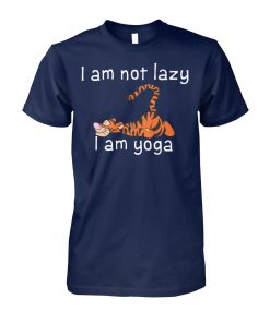 Tiger I am not lazy I am yoga unisex cotton tee