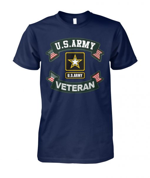US army veteran ribbon unisex cotton tee