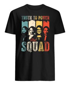 Vintage truth to power the squad aoc tlaib ilhan ayanna men's shirt