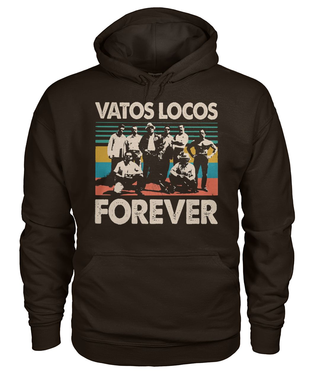 Vintage vatos locos forever gildan hoodie