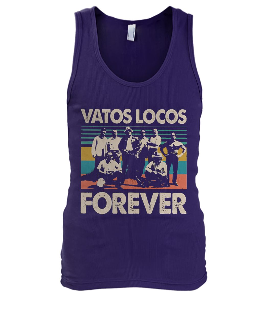 Vintage vatos locos forever men's tank top