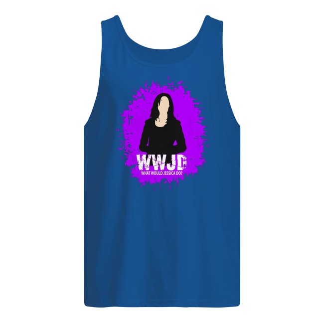 WWJD what would jessica do men's tank top
