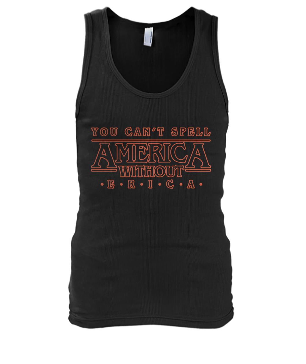 You can't spell america without erica men's tank top