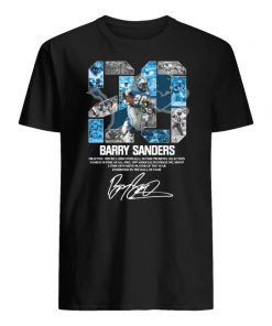 20 barry sanders detroit lions hall of fame signature men's shirt