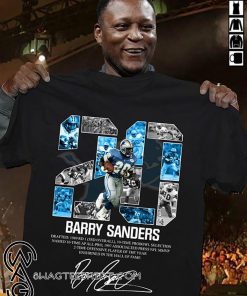 20 barry sanders detroit lions hall of fame signature shirt