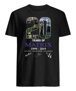 20 years of matrix 1999-2019 signatures men's shirt