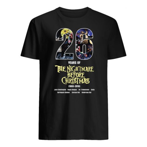 26 years of the nightmare before christmas 1993-2019 men's shirt