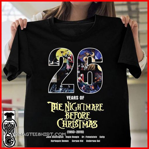 26 years of the nightmare before christmas 1993-2019 shirt