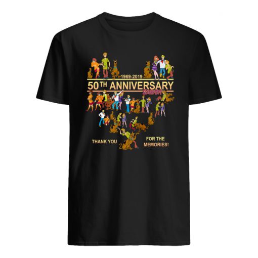 50th anniversary scooby-doo 1969-2019 thank you for the memories men's shirt