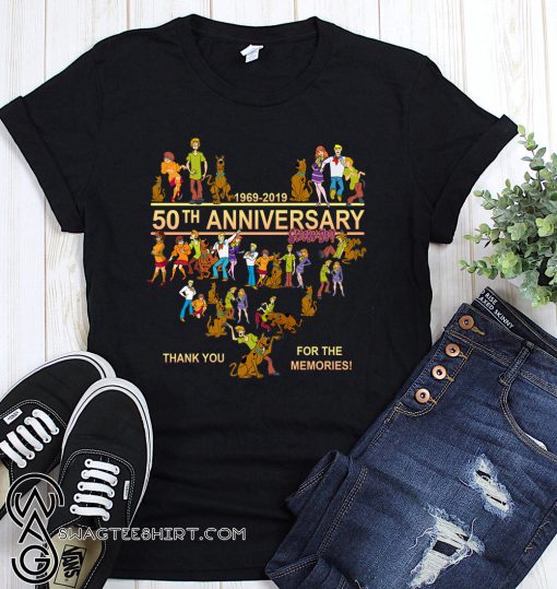 50th anniversary scooby-doo 1969-2019 thank you for the memories shirt