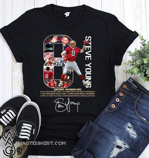 8 steve young san francisco 49ers signature shirt