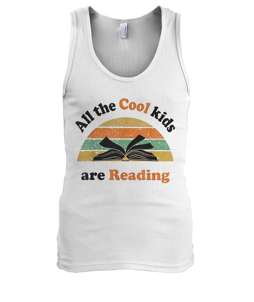 All the cool kids are reading vintage men's tank top