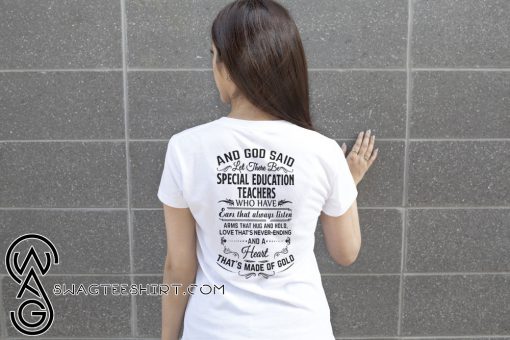 And God said let there be special education teachers shirt