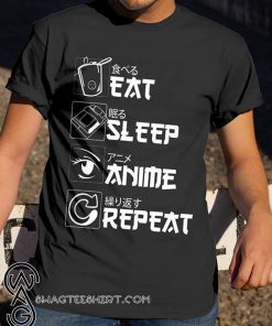 Animation lover eat sleep anime repeat shirt