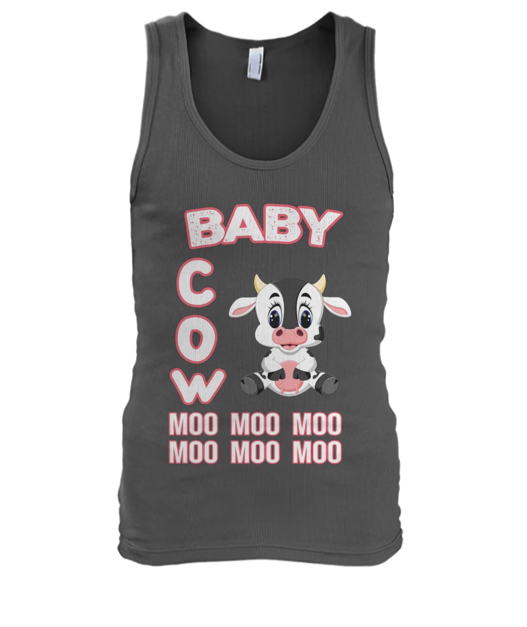 Baby cow moo moo moo men's tank top