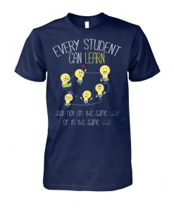 Bulds every student can learn just not on the same day unisex cotton tee