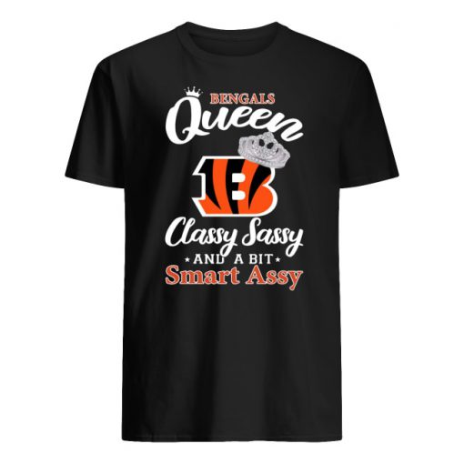 Cincinnati bengals queen classy sassy and a bit smart assy men's shirt