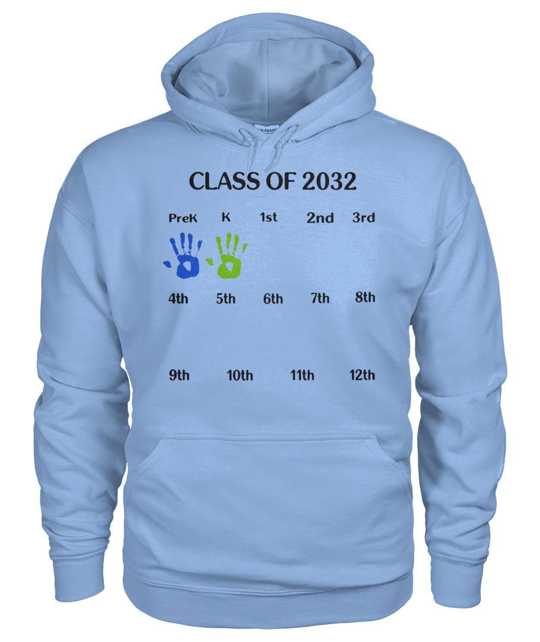 Class of 2032 grow with me gildan hoodie