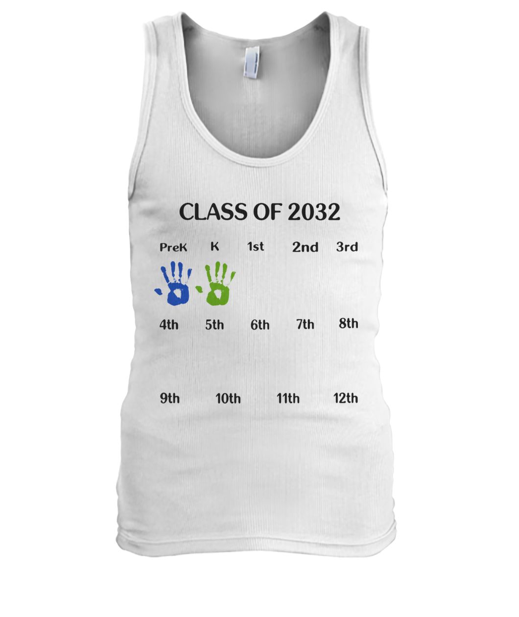Class of 2032 grow with me men's tank top
