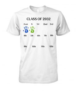 Class of 2032 grow with me unisex cotton tee