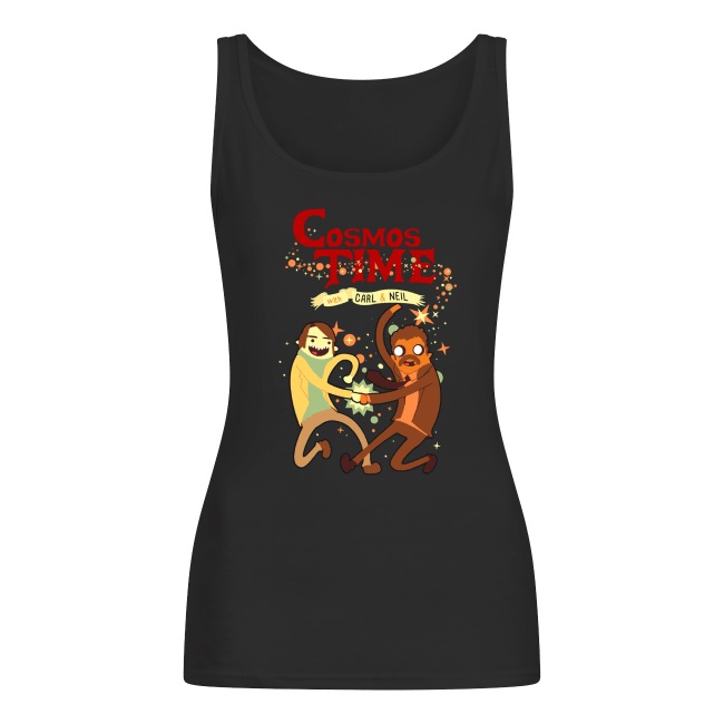Cosmos time the space adventures of carl and neil women's tank top