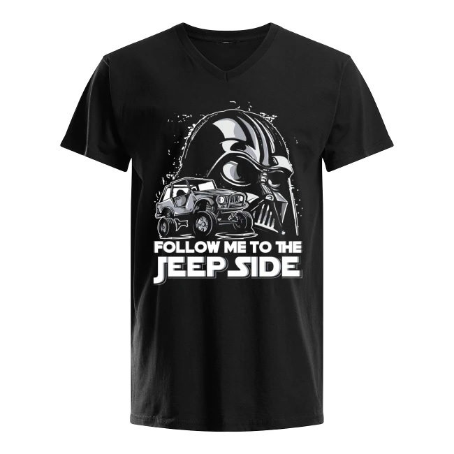Darth vader follow me to the jeep side men's v-neck