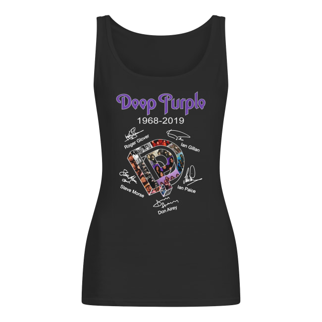 Deep purple 1968-2019 signatures women's tank top