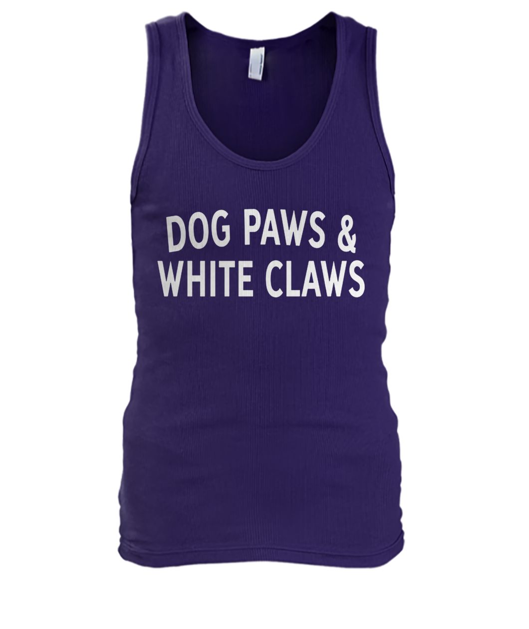 Dog paws and white claws men's tank top